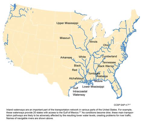 United States Rivers Map: Exploring 33 Major Waterways