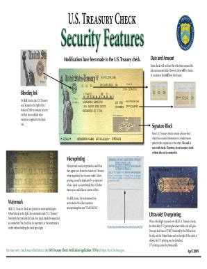 United States Treasury Check Template