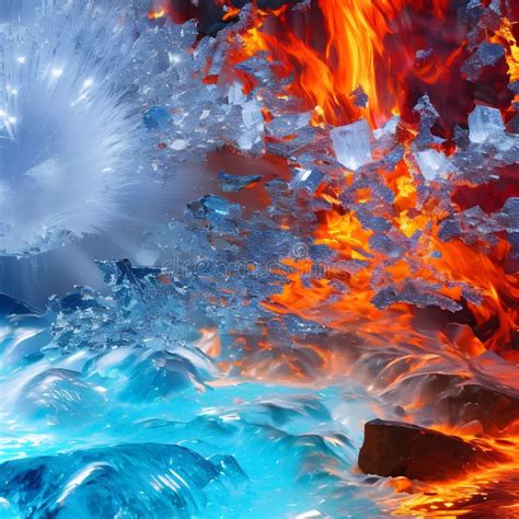 Uniting the Elements: Fire and Ice in a Crystalline Embrace