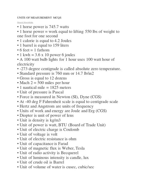 Units of Measure: A Comprehensive Guide for Everyday Use and Engineering Applications