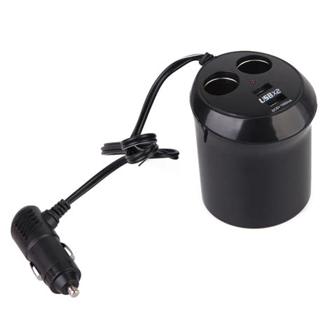 Universal Charger Cigarette Socket Black Reader