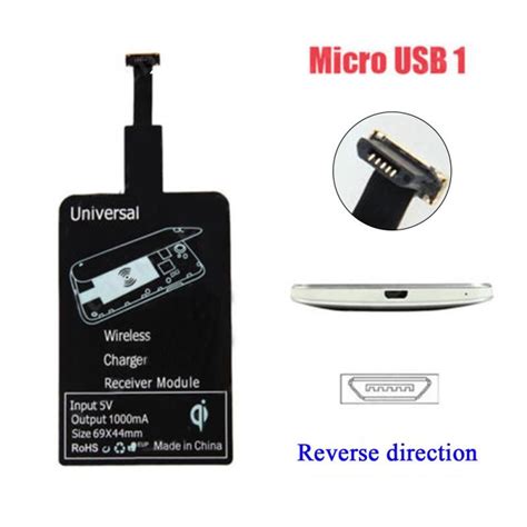 Universal Wireless Charging Receiver micro USB Doc