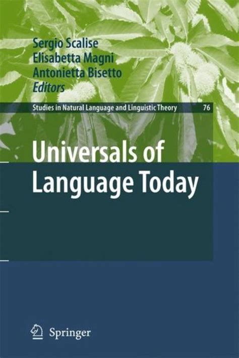 Universals of Language Today PDF
