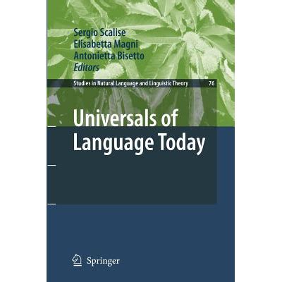 Universals of Language Today PDF