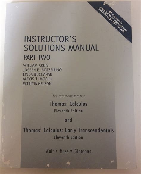 University Calculus Solutions Manual Part 2 Epub