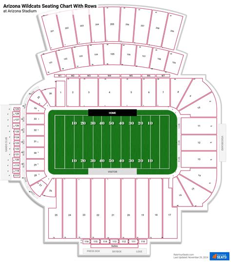 University Of Arizona Football Seating Chart