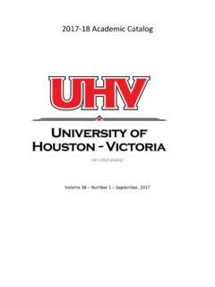 University Of Houston Victoria Course Catalog