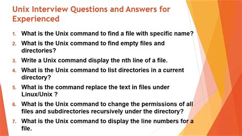 Unix Interview Questions And Answers Epub