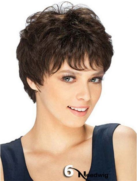 Unleash Your Edge: Straight Brown Boycuts 8" Capless Synthetic Short Wigs for 2025