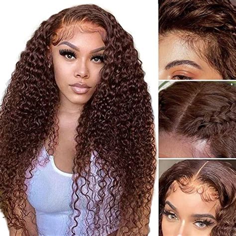 Unleash Your Inner Goddess with a Brown Curly Lace Front Wig
