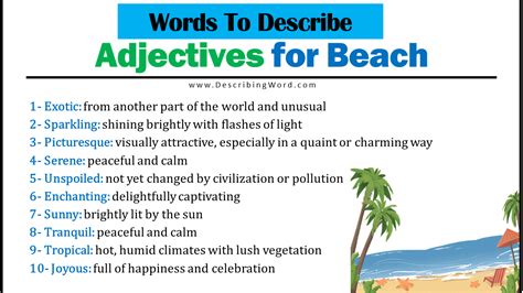 Unleash the Power of Description: Describe a Beach Like a Pro in 5 Easy Steps