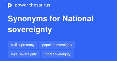 Unleash the Power of Sovereignty: Explore a Thesaurus of Synonyms