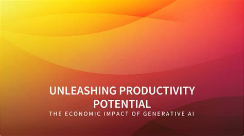 Unleashing Economic Potential through Enhanced Productivity