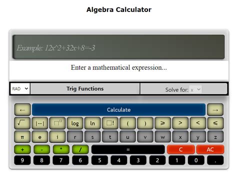 Unleashing the Potential of Online Algebra Calculators