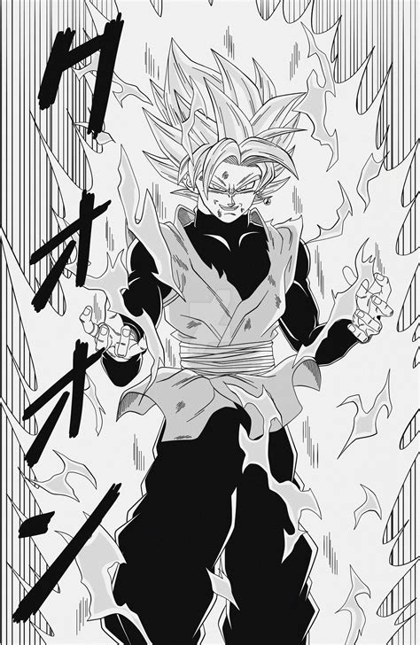 Unleashing the Power Within: The Black and White Transformation of Goku