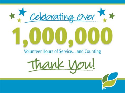 Unleashing the Power of Volunteers: 1,000,000+ Hours of Service