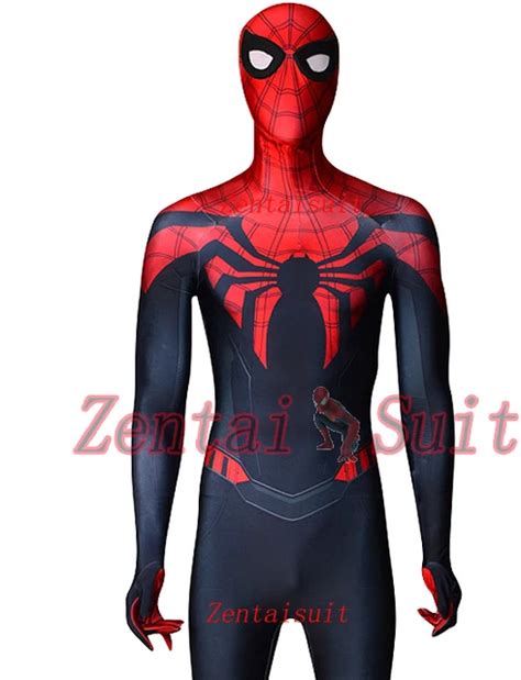 Unleashing the Shadowy Prowess: The Black Red Spider-Man Costume