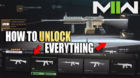 Unlock All Weapons and Attachments: