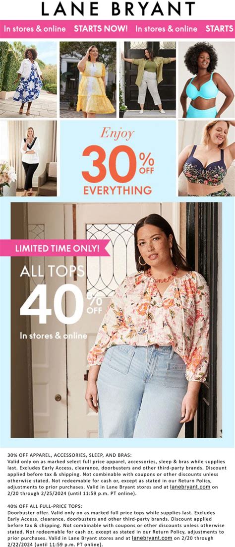 Unlock Exclusive Savings with Lane Bryant Online Coupons