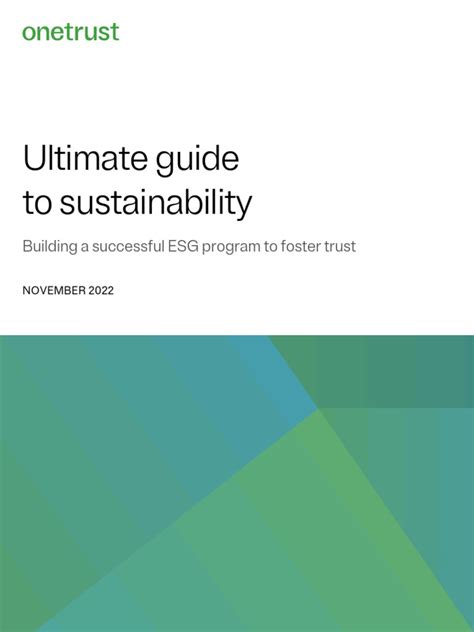 Unlock Sustainability: The Ultimate Guide to ESG3