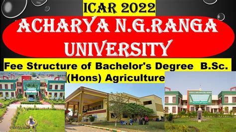 Unlock Your Career in Agriculture with acharya n.g. ranga agricultural university application form 2020!