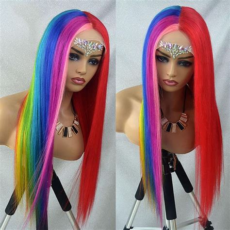 Unlock Your Inner Unicorn with Dazzling Multi Colored Wigs!