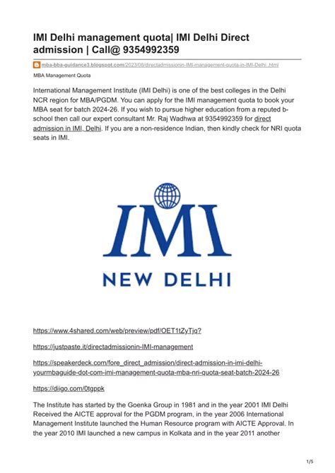 Unlock Your Management Potential: A Deep Dive into IMI Delhi