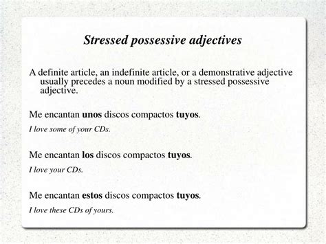 Unlock Your Writing Potential: Master Stressed Possessive Adjectives