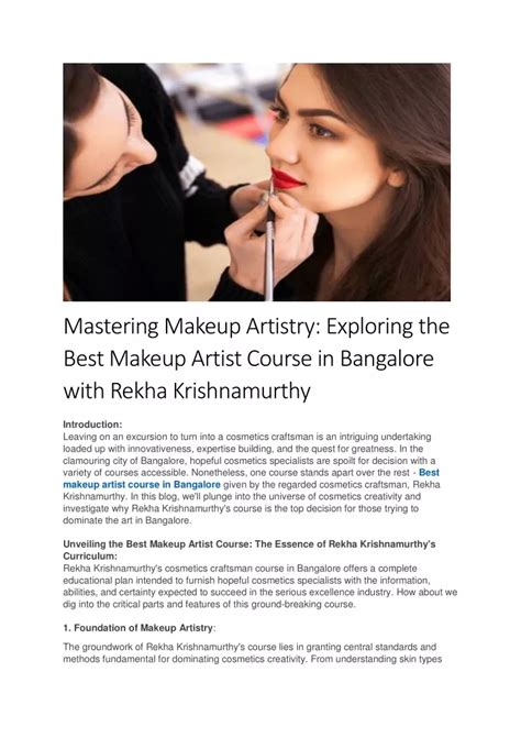 Unlock the Art of Transformation: Unveiling the Best Makeup Artists in Indore