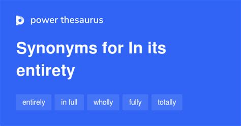 Unlock the Power of Complete Expression: Your Guide to the Entirety Thesaurus