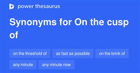 Unlock the Power of Words: Discover the Definitive Cusp Thesaurus