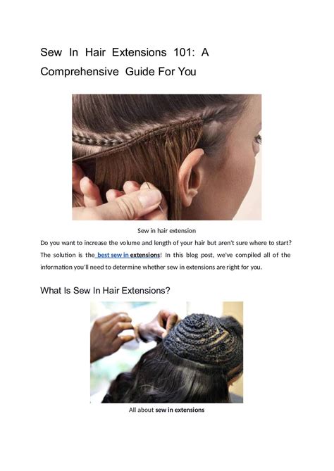 Unlock the Secrets of Sew In Weave Hair: A Comprehensive Guide to 101 Captivating Hairstyles