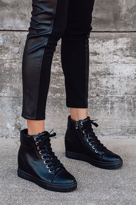 Unlock the Ultimate Footwear: A Comprehensive Guide to Black Wedge Sneakers