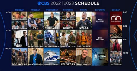 Unlock the World of Entertainment with the CBS Schedule