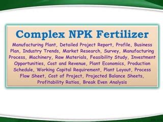 Unlocking Business Opportunities with NPK Fertilizer Production