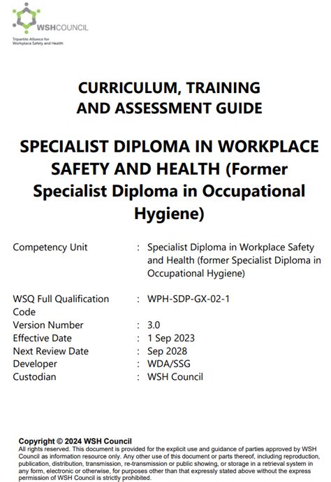 Unlocking Workplace Safety Excellence: A Comprehensive Guide to the WSH Specialist Diploma