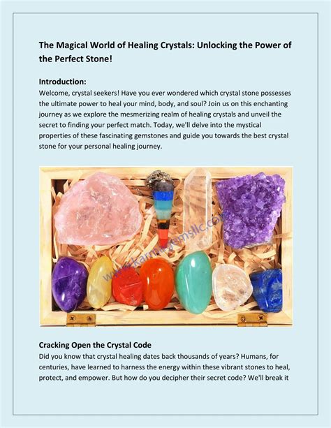 Unlocking the Enchanting World of Decorative Crystals