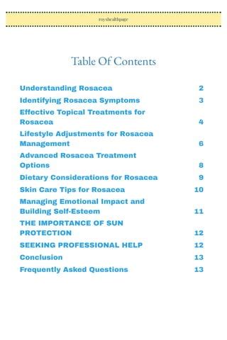 Unlocking the Path to Successful Rosacea Management: An Exhaustive Guide for Rosababyvip Members