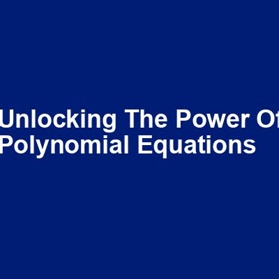 Unlocking the Power of Equation Solvers