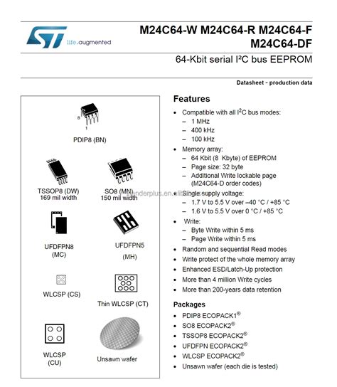 Unlocking the Power of M24C64-DFMC6TG: