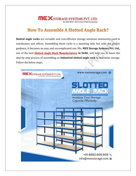 Unlocking the Power of Slotted Angles: Your Guide to a Versatile Building Solution