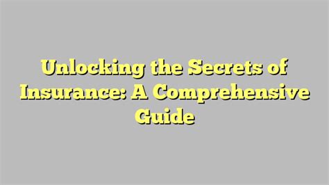 Unlocking the Secrets of Insurance Sales: A Comprehensive Guide for Agents