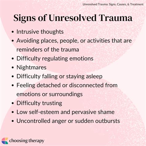 Unresolved Trauma: