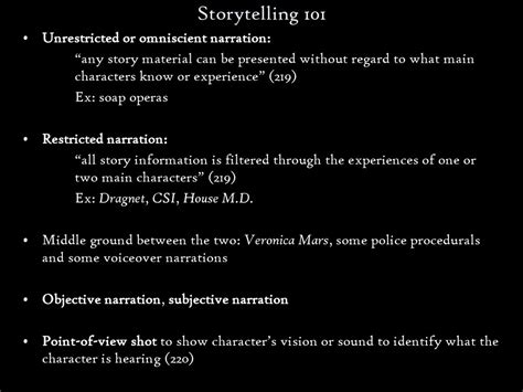 Unrestricted Storytelling: