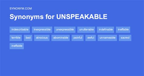 Unspeakable Synonyms: Unlocking the Power of Forbidden Words