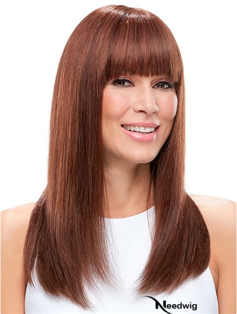 Unveil Your Style with the 8" 100% Hand-tied Auburn Bangs Synthetic Wig Sale of 2025