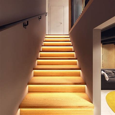 Unveil the Aesthetic Allure of LED Lit Stairs