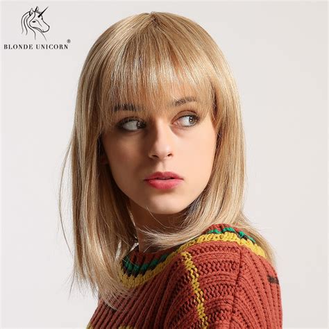 Unveil the Allure of 14 Inches Shoulder Length Straight Capless Human Wigs