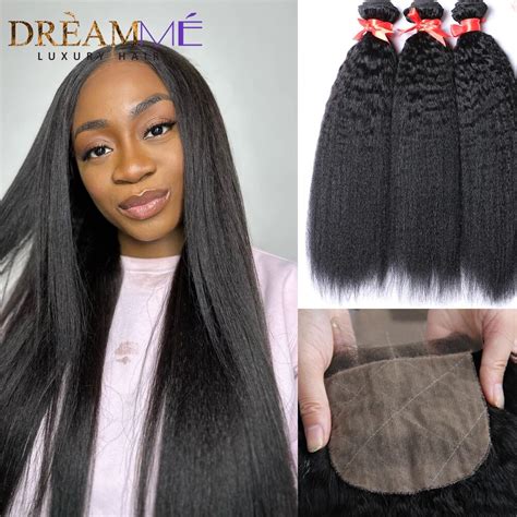 Unveil the Allure of Kinky Straight Hair Bundles