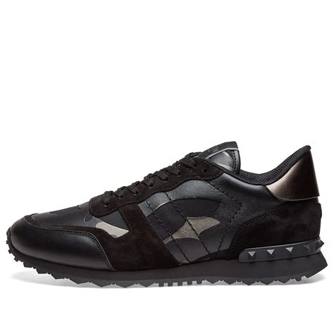 Unveil the Essence of Iconic Style: Valentino Black Sneakers